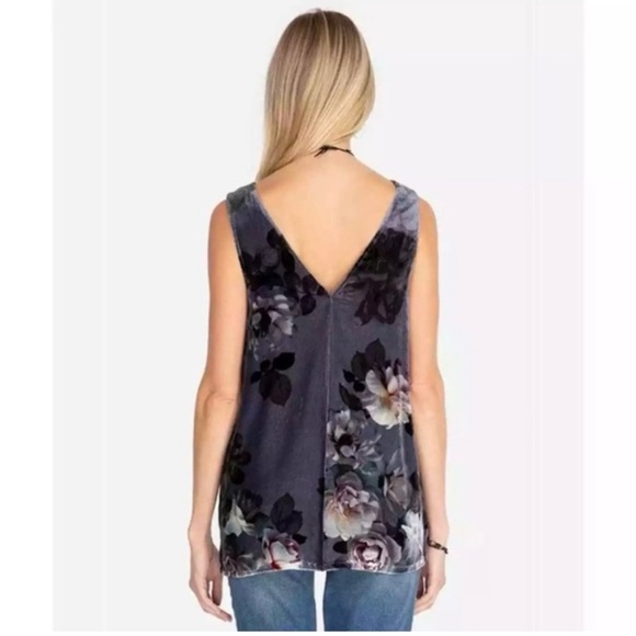 Johnny Was velvet floral tank - Picture 3 of 7